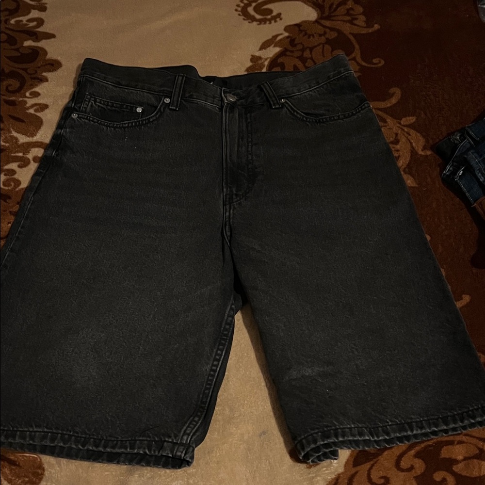 H&M Dark Gray Jean Shorts for Men